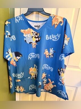 Bluey Scrubs top - Womens size 2XL   - NEW